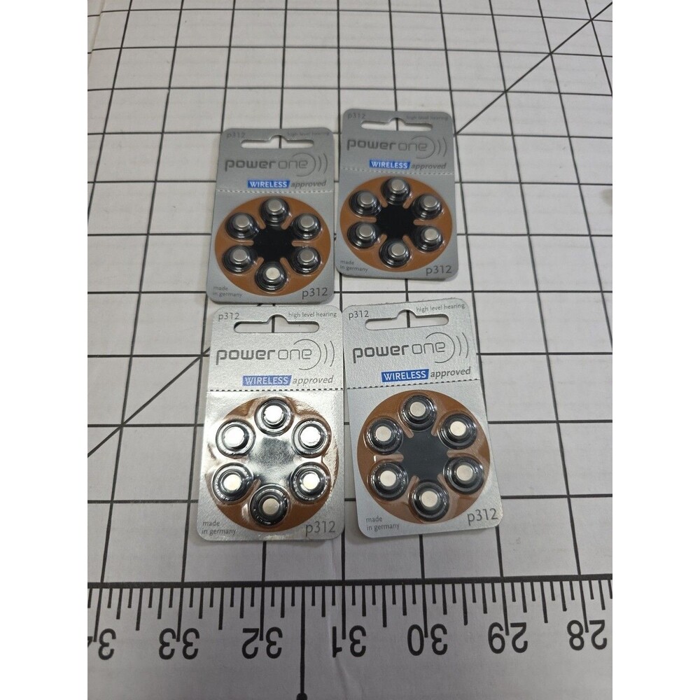 Power One Size p312 Hearing Aid Batteries, 4Pks - 24 batteries, 2024-02